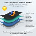 Waterproof Car Cover For Chevy Suburban 1973 2026 Outdoor Suv With Zipper And Reflective Safety Strips Black Polyester Oxford
