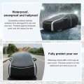 Waterproof Car Cover For Chevy Suburban 1973 2026 Outdoor Suv With Zipper And Reflective Safety Strips Black Polyester Oxford
