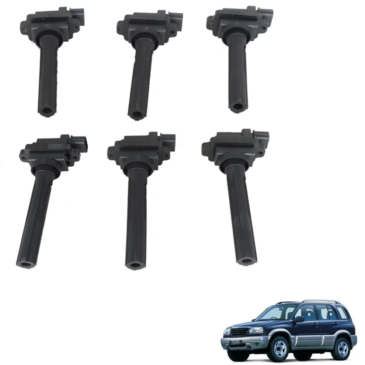 6pcs Ignition Coil Pack Replacement Uf237 For 1999 To 2007 Tracker Aerio Esteem Grand Vitara Xl7