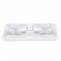 Hecasa 12v Led Double Dome Light Compatible With Car Rv Trailer Camper Boat Interior Ceiling Lighting Fixture 3-way Switch 2pcs