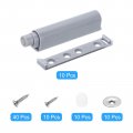 Uxcell 10pcs Push To Open Door Latch Bold Magnetic Latches For Hidden Cabinets Rv Drawers Kitchen Cupboard Grey