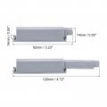 Uxcell 10pcs Push To Open Door Latch Bold Magnetic Latches For Hidden Cabinets Rv Drawers Kitchen Cupboard Grey