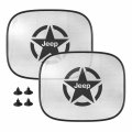 Ipick Image For Jeep Willys Star Logo Car Side Window Mesh Sun Shades Baby Children Uv Protection 2 Pack