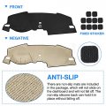 Autorder Custom Fit For Dash Cover Mat Honda Civic 2022 2023 Accessories Ice Silk Fabric Nonslip Dashboard No Glare Windshield