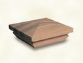 Woodway Products 870 1884 Mahogany Pyramid Post Cap 4-by-4-inch 