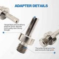 Brschnitt Core Drill Bit Arbor Adapter 5 8 -11 Thread To 3 Triangle Shank For Threaded Diamond Hole Saw