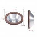 Uxcell 100x32x20x10x3mm Resin Bond Cup Diamond Grinding Wheel 240 Grit For Carbide Metal