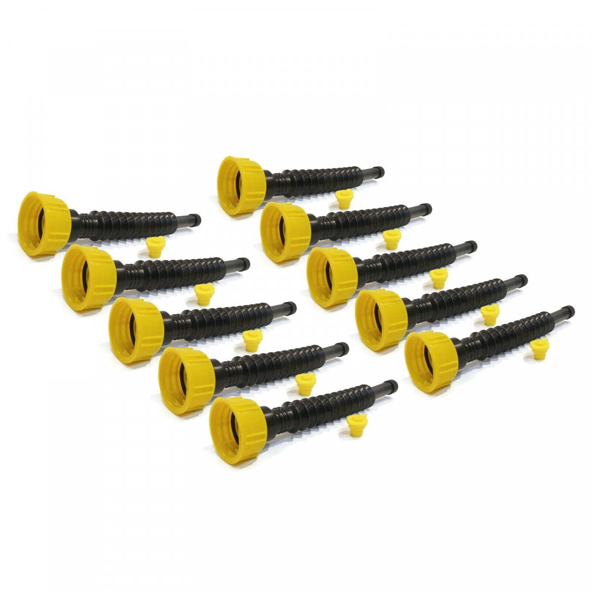 Pack Of 10 Universal Fuel Canister Nozzle Kits With Filter Plug For Can