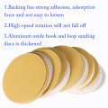 Waltyotur 100pcs Hook And Loop Sanding Discs 5 Inch No-hole 120-grit Sandpaper Backing Aluminum Oxide Round For Polishing