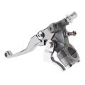 Cicitree Pair Silver Brake Clutch Lever Hydraulic Master Cylinder Pump Compatible For Honda Cr125r Cr250r Cr500r