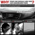 Autorder Dashboard Cover Mat For 2017-2022 Chrsyler Pacifica Minivan Accessories Upgrade Velvet Dash Sunshade Glare Uv Rays