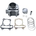 Gy6 125cc 150cc Engine Upgrade To 180cc Big Bore Kit 61mm Cylinder Piston And Ring Assy With Head Valves For 152qmi 157qmj 