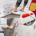 Tile Leveling System Kit 300 Pcs Wedges And 1000 1 8 Leveler Spacer Clips For Floor Adjustment Tool Set 