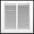 12 X Steel Return Air Filter Grille For 1 Easy Plastic Tabs Removable Face Door Hvac Duct Cover Flat Stamped -white Outer 