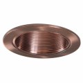 4 Inch Copper Trim- Recessed Can Light-replaces Halo 953ac-6 Pack 