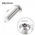 Uxcell M8x25mm Torx Security Machine Screw 20pcs Pan Head Screws Inside Column With T40 L-type Wrench 304 Stainless Steel