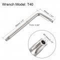 Uxcell M8x25mm Torx Security Machine Screw 20pcs Pan Head Screws Inside Column With T40 L-type Wrench 304 Stainless Steel
