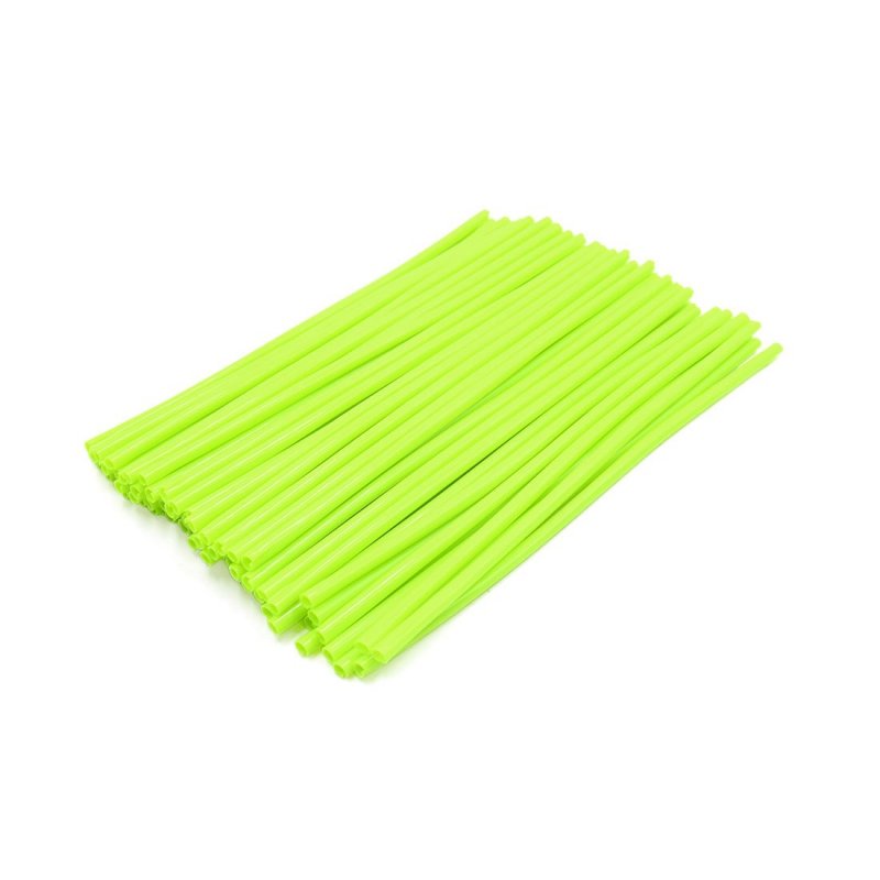 24cm Fluorescence Color Motorcycle Wheel Rim Spoke Tube Reflective Strips 72pcs