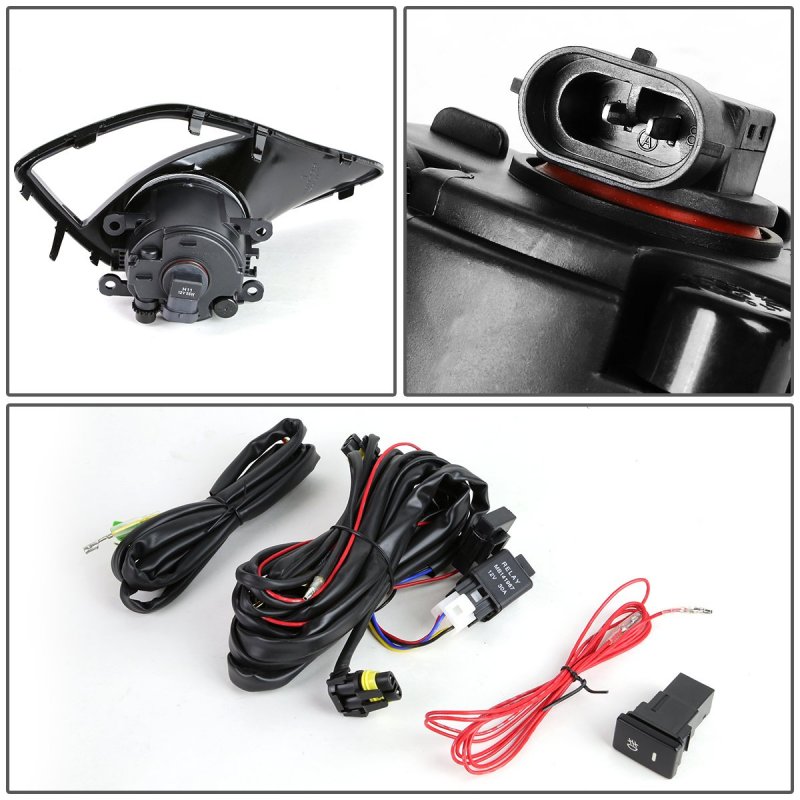 Amber Led Fog Light Assembly For 2013 To 2016 Scion Frs Fl-ztl-191-am Driver And Passenger Side Set With Bezels Wiring Harness
