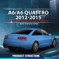 Rear Bumper Tow Eye Cover For Audi A6 Quattro 2012 2015 Fits Models Without S Line Package 4g5807441gru Au1129101 Black Pc