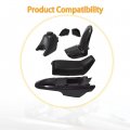 Wflnhb Plastic Fender Body Seat Gas Tank Kit Replacement For Yamaha Pw50 Py50 Black
