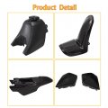 Wflnhb Plastic Fender Body Seat Gas Tank Kit Replacement For Yamaha Pw50 Py50 Black