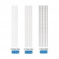 Uxcell 30 Pcs 5mm 0 7mm 1 Mini Micro Twist Drill Bits High-speed Steel Straight Shank Extra Long Bit 100mm For Aluminum Alloy