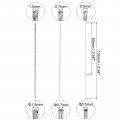Uxcell 30 Pcs 5mm 0 7mm 1 Mini Micro Twist Drill Bits High-speed Steel Straight Shank Extra Long Bit 100mm For Aluminum Alloy