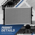 Auto Dynasty Radiator For 2010-2012 Ford Fusion Lincoln Mkz Mercury Milan Dpi 13125 1-row Aluminum Cooling With Toc 1-1 2 Inlet