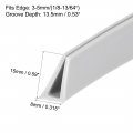 Uxcell Edge Trim Seal Extrusion Silicone Gray U Channel Protector Sheet Fits 1 8-13 64inch 5m 16 4ft Length