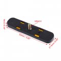 X Autohaux 4 Pcs M5x0 8 Orange Plastic Universal Rectangular Screw Mount Reflective Warning Reflector For Motorcycle Bike