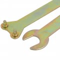 Uxcell Angle Grinder Spanner Wrench Lock Nut Hand Tool Bronze Tone 118mm Length 2 In 1 Set