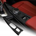 Airspeed Hard Carbon Fiber Car Center Console Multimedia Button Panel Cover Molding Interior Trim Sticker For Bmw F33