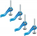 Powertec 71502 Aluminum Cam Clamp For Woodworking 5 16a -18 Threaded Insert 4pk 
