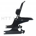 Httmt Detachable Sissybar With Luggage Rack For H-d 2006-2017 Dyna Backrest P N Sbb023 Black