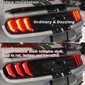 Danti Tail Light Lamp Cover For Ford Mustang 2018 2019 2020 2021 2022 2023 Guard Trim Frame Bezels Exterior Accessories Smoked