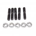 Ep-cgq177-5 5pcs M8 X 1 25 Turbo Studs And Lock Nut Kit For Nissan Garrett Gt25 Gt28 T28