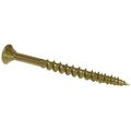 Pro Crafter 8 By 1 5 In Wood Screws 100 Piece Set Type 17 Point Square Drive Flat Head Yellow Zinc Carbon Steel Model 42177 