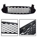Front Hood Bumper Grill Honeycomb Mustang Style Gloss Black Grille Cover Replacement For 2013-2016 Fusion