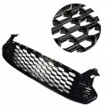 Front Hood Bumper Grill Honeycomb Mustang Style Gloss Black Grille Cover Replacement For 2013-2016 Fusion