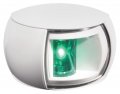 Hella 980520311 0520 Series Naviled Multivolt 8-28v Dc 2 Nm Compact Starboard Light With Clear Outer Lens And White Shroud 