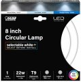 Feit Electric Fc8 3cct Led Non Dimmable Indoor 8 Led Circline Light Bulb Warm White Cool Or Daylight With A Standard Switch