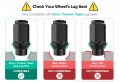 24pcs Black Bulge Lug Nuts Metric 12x1 5 Thread Size 1 75 Inch Length Et Style Cone Conical Taper Seat Shank Closed End