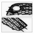 G-plus Fog Light Lamp Cover Grille Compatible With Audi A4 B8 S-line S4 Models 2008-2012 Not Fit For Standard Bumper