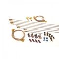 Complete Brake Line Kit 52-45215 With Stainless Steel Braided Teflon Lines And 3 An Fittings For Race Cars 