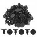 Uxcell 50pcs 9mm Hole Plastic Push Screw Rivet Panel Fixings Bumper Clips For Car Auto Vehicle