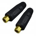 Riverweld Tig Welding Cable Panel Connector-plug Edkl10-25 200amp Dinse Quick Fitting 2pk 