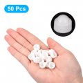 Uxcell Plastic Dome Bolt Nut Protection Cap Covers M5 8mm Hex Screw Cover White 50pcs