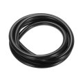 Silicone Foam Seal Weather Strip 15 Mm 2 M 6 5ft Sponge Rubber Cord Solid Black 