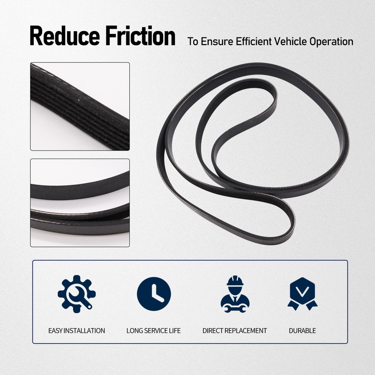 12569591 Serpentine Drive Belt For Buick Lesabre Park Avenue Riviera Chevrolet Lumina Monte Carlo Pontiac Bonneville Hyundai